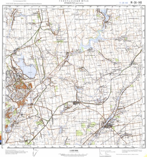 Mapy topograficzne Ukrainy 1-100 000  wersja radziecka z 1983r - M_36_140.JPG