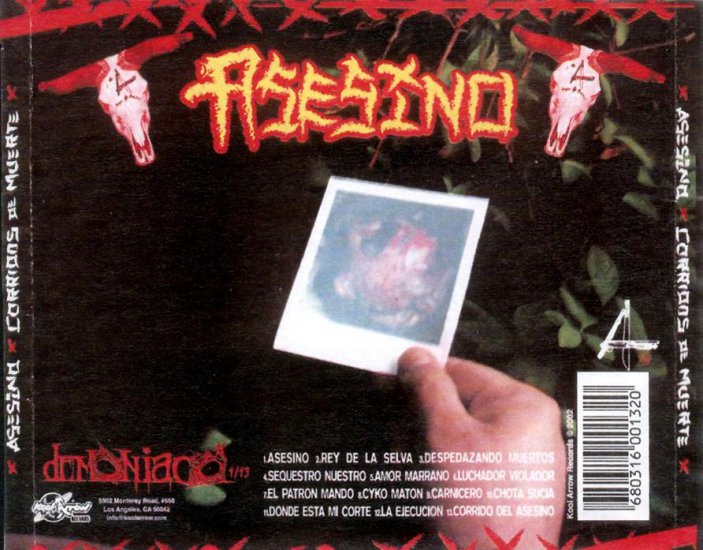 ASESINO - 2002 -  Corridos de Muerte - Asesino-CorridosDeMuerte-Back1.jpg