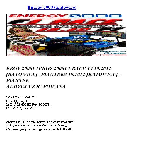ERGY 2000F1ERGY 2000F1 RACE 19.10.2012 KATOWICE--PIANTEK9.10.2012 KATOWICE--PIANTEK MPE3 - OPJS AUDYCJ.JPG