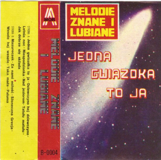 Melodie Znane I Lubiane Jedna Gwiazdka To Ja - Melodie Znane I Lubiene - Jedna Gwiazdka To Ja Przód.JPG