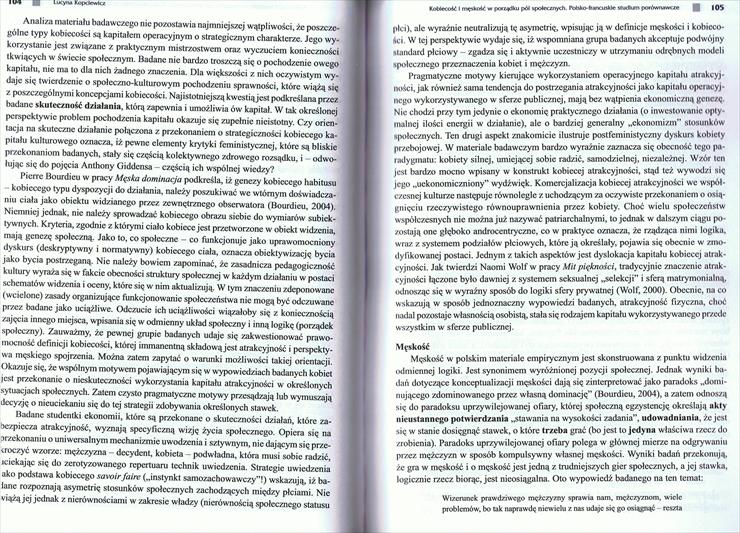 Chomczyńska-Rubacha red. - Role płciowe. Socjalizacja i rozwój niektóre rozdziały - 104-105.jpg