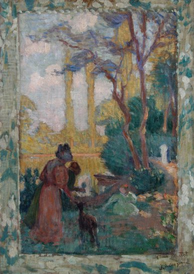 Henri Lebasque - Young Woman and Children in Park.jpg