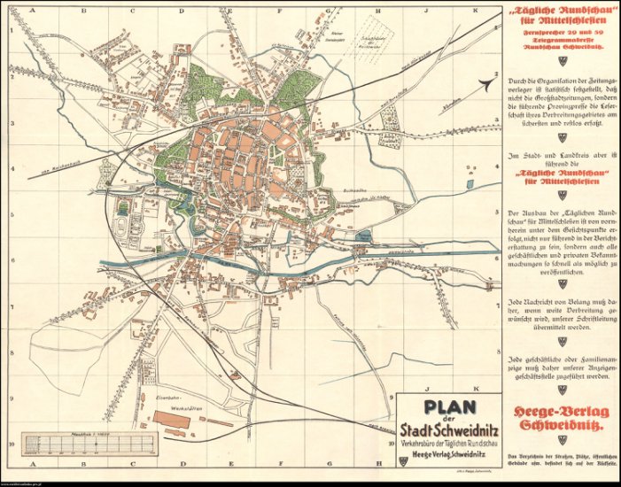 stare plany miast - Świdnica, plan miasta - 1928 r.jpg