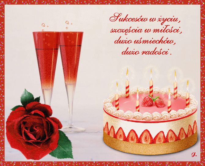 Kartki Imieninowo urodzinowe - urodzinowe-szampan-tort-roza-kartka-glit008.gif