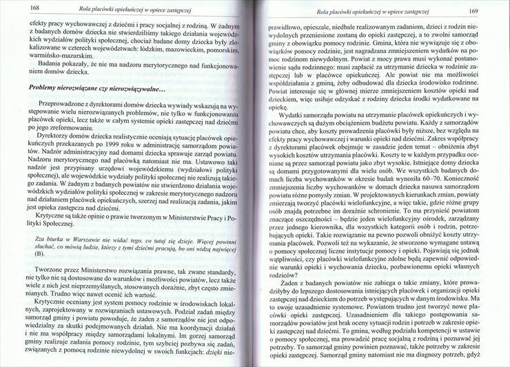 Hrynkiewicz - Odrzuceni. Analiza procesu umieszania dzieci w placówkach opieki - 168-169.jpg