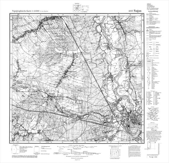 Niemieckie mapy 1-25 000 - 4357_Żagań.tif