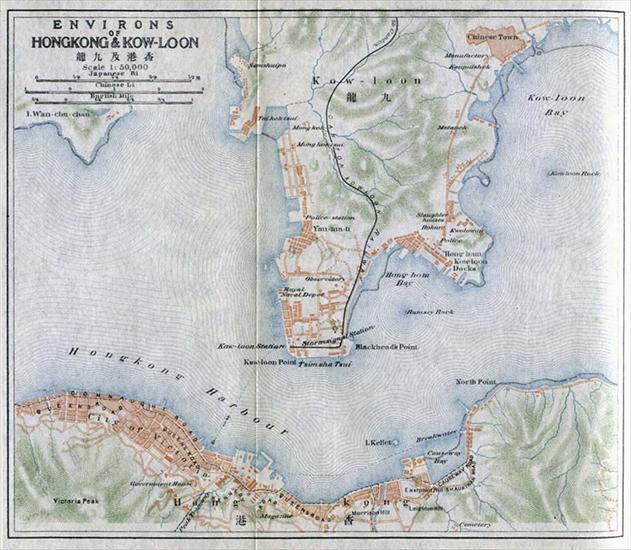 Stare mapy z roznych cześci świata.-.XIX.i.XX.wiek - hong kong environs 1915.jpg