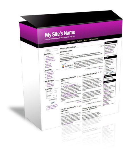 50 Great Joomla Templates - Pretty-Much-Purple.JPG
