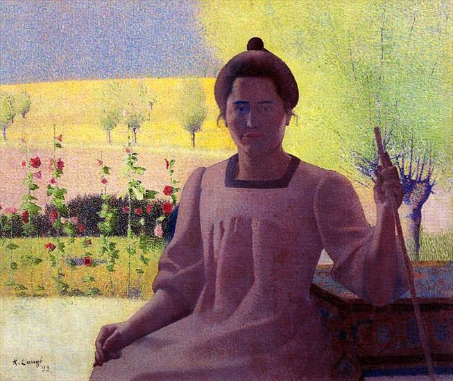 French Postimpressionism - Achille Louge - Madame Achille Lauge a Contre-Jour, 1899.jpg