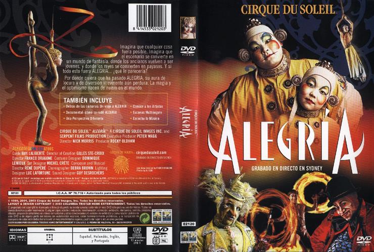 Cirque Du Soleil - Circo del Sol - Alegria - Cirque du Soleil - Alegra - DVD cover.jpg