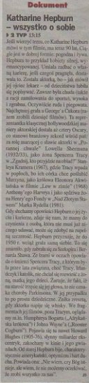 K - Katharine Hepburn - All About Me, 1993, reż. David Heleey. Gazeta Telewizyjna 14 XI 1997.jpg