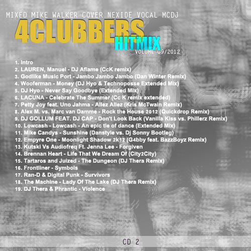 Clubbers Hit Mix vol. 9 2011 5 cd - Clubbers Hit Mix vol. 9 - back - cd 2.jpg