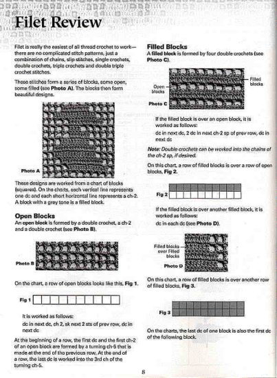 FILET -   WZORY - 101 Filet Crochet Charts 08.jpg