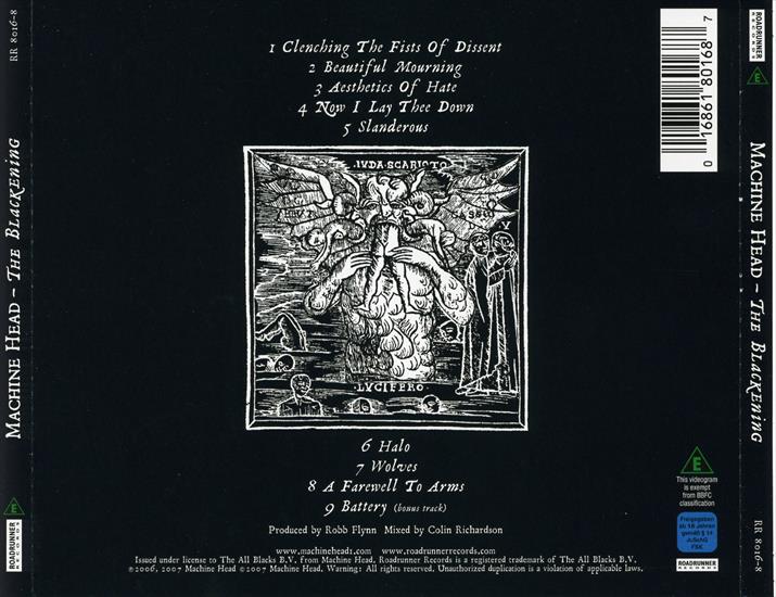 Machine Head - 2007 - The Blackening - Machine Head - 2007 - The Blackening - Back.jpg