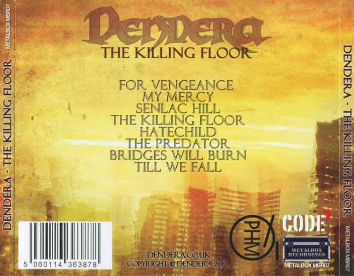 Dendera - The Killing Floor 2013 Flac - Back.jpg
