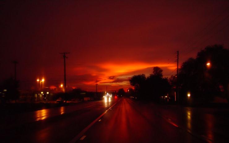 Traffic, Streets - Summer Sunset After Storm, Lakeland, Florida.jpg