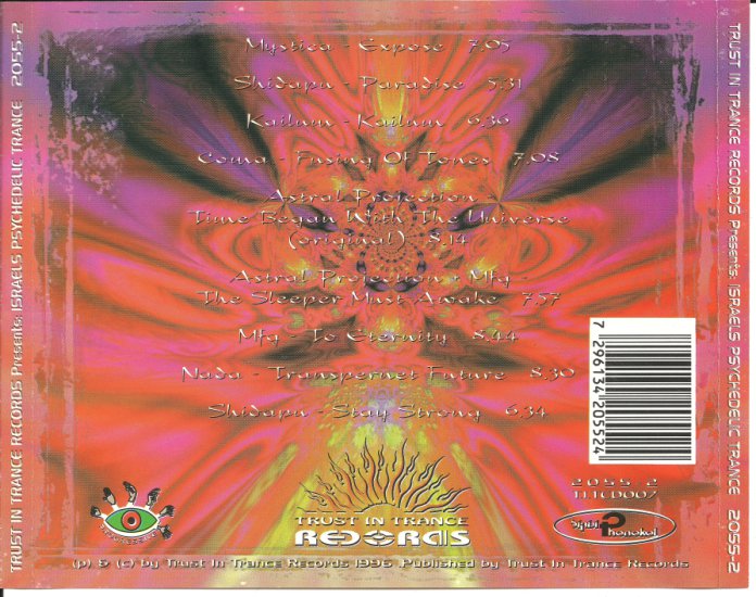 Israels Psychedelic Trance Vol.1 1996 - Cd cover - Back.jpg
