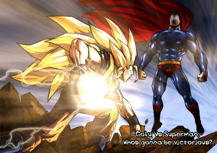Inni twórcy  FanArt - Goku_Vs_Superman_by_mikemaluk_by_Dalarminus.jpg