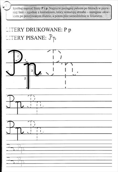 Trudne litery b d g p Bogdanowicz - Litery_pisane_strona77.jpg