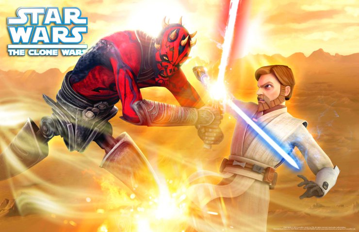  Tapety The Clone Wars - Obi-Wan_VS_Darth_Maul_-_TCW.jpg