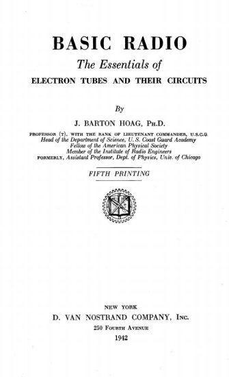 ZZZ Okładki - Hoag Barton - Basic Radio - 1942.jpg