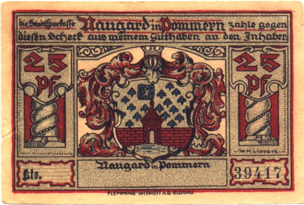 Banknoty - Nowogard 192- Pfennig 25 awers.jpg