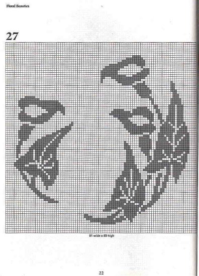 szydełowe drobiazgi - 101 Filet Crochet Charts 221.jpg