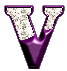 Litery -  Diamentowo Purpurowe - GIF - V Lg Purple diamond.gif