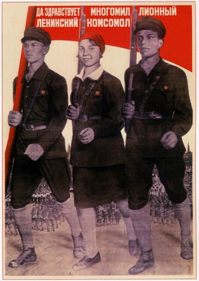 Plakat radziecki 1932-41 - Komsomol 1932 Klucis.jpg