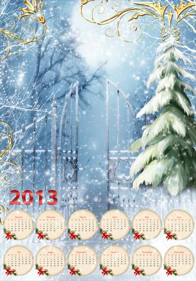 Kalendarze 2013 - zima calendar 2013.jpg