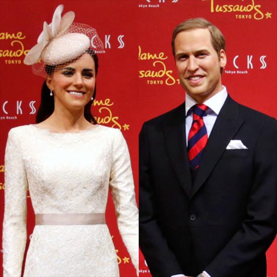 Figury woskowe - Kate Middleton i książę William.jpg