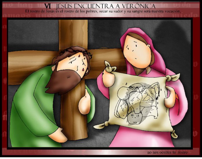 religijne - Weronika ociera twarz jezusa - kolor.jpg