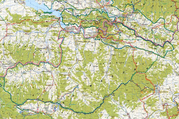 Słowacja mapy 01 - Pieniny Harmanec 3524x2555.GIF